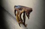 ALI | Console Table in Tables by Michel Haillard. Item composed of wood and metal