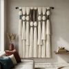 Boho woven wall hanging large wall weaving tapestry | Wall Hangings by Sarmal Design. Item composed of wool and leather in art deco style