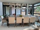 Maple Leaf Murano Glas Chandeliers for Modern Dining room. | Chandeliers by Galilee Lighting. Item made of glass