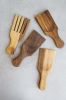 Walnut Wood 2-Piece Salad Serving Set | Serving Utensil in Utensils by Creating Comfort Lab. Item made of walnut