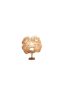 Modern Fabric Plain Table Lamp Anemone by Studio Mirei | Lamps by Costantini Design. Item made of fabric with copper