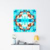 Divine 1697F teal | Photography by Petra Trimmel. Item composed of canvas and paper