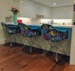 Painted Chairs | Oil And Acrylic Painting in Paintings by Elliott C Nathan. Item made of synthetic