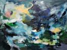 Between Night and Day | Oil And Acrylic Painting in Paintings by Marie Manon Art | Private Residence in Calgary. Item composed of canvas & synthetic