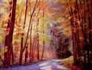 AUTUMN'S LIGHT | Oil And Acrylic Painting in Paintings by Suzanne Jack | Scott & Cain, Attorneys at Law in Knoxville. Item composed of canvas & synthetic