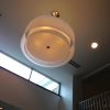 Large Double Shade | Chandeliers by CP Lighting | Mamaroneck Public Library in Mamaroneck. Item composed of synthetic