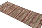 Vintage Turkish Runner Rug in Beige-Brown with Diamond | Area Rug in Rugs by Rug and Kilim