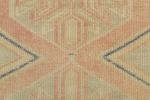 Vintage Turkish Oushak Rug in Blue, Pink and Cream | Area Rug in Rugs by Rug and Kilim