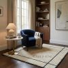 Burnt Red & Brown Geometric Wool Area Rug – Modern Moroccan | Rugs by Berber Luxe. Item made of wool compatible with boho and art deco style