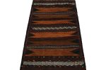 Vintage Afghan Kilim Rug with Polychromatic Stripes | Area Rug in Rugs by Rug and Kilim. Item composed of wool