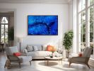 Living Oceans • WHALE WHISPERS 2 - diptych | Oil And Acrylic Painting in Paintings by Betty Jo Costanzo. Item composed of wood in contemporary or coastal style