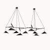 Emily Group of Nine Pendant Light – White Semi-Matte | Pendants by MOSS Objects. Item made of oak wood & steel compatible with contemporary and modern style