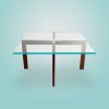 MARTIN Coffee table | Tables by Ivar London | Custom. Item made of walnut & glass compatible with contemporary and eclectic & maximalism style