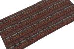 Vintage Shahsavan Persian Jajim Kilim runner in Red, Blue | Area Rug in Rugs by Rug and Kilim