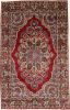 Vintage Red Traditional 6'5X10'5 Qom Kerman Persian Rug | Area Rug in Rugs by Magic Rugs. Item made of wool works with traditional style