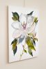 Magnolia No. 66 : Original Watercolor Painting on Canvas | Paintings by Elizabeth Becker. Item made of canvas compatible with minimalism and contemporary style