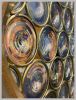 Tortuga Mirror | Wall Sculpture in Wall Hangings by Hyland Glass. Item made of wood with brass