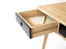 KUUB - Small modern desk, bureau, dressing table, oak wood | Tables by Mo Woodwork. Item made of oak wood works with minimalism & mid century modern style