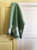 Checkered - Cactus | Throw in Linens & Bedding by What The Mood. Item composed of cotton compatible with contemporary and country & farmhouse style