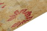 Spanish European runner in Gold, Red & Blue Floral Pattern | Area Rug in Rugs by Rug and Kilim