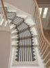 Handwoven Wool Grey Stair Runner | Runner Rug in Rugs by Evergreen Carpets. Item made of wool works with boho & minimalism style