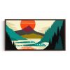 Northern Sol 2 Fine Art Framed Canvas Print | Prints by Erik Abel. Item made of wood with canvas works with mid century modern & contemporary style