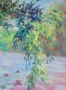 French Broad Olivette | Glasswork in Wall Treatments by Catherine Twomey | Woolworth Walk in Asheville. Item composed of glass in contemporary or modern style