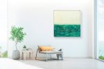 Ispirato al Vestito - Abstract Ocean Art | Mixed Media in Paintings by Kelly Hanna Studio. Item made of canvas & fiber compatible with boho and mid century modern style