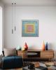 Pop Art Squares PAS3636 A | Mixed Media in Paintings by Michael Denny Art, LLC. Item works with contemporary & art deco style