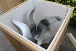 Silver Tulips - Stainless Steel Sculptures | Public Sculptures by Jeroen Stok. Item composed of steel