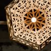 Bamboo Dense Six Sided Angular Light 50 | Pendants by ADAMLAMP. Item made of maple wood works with contemporary & japandi style
