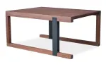 Industrial Coffee Table | Tables by Blak Haus Furniture. Item made of walnut with steel