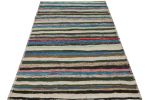 Vintage Shahsavan Persian Kilim with Polychromatic Stripes | Area Rug in Rugs by Rug and Kilim
