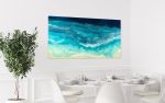 Private Collection:  Blue Hawaiian | Oil And Acrylic Painting in Paintings by MELISSA RENEE fieryfordeepblue  Art & Design. Item made of wood with synthetic works with contemporary & coastal style