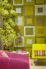 PATTERN SQUARES (blue green) | Area Rug in Rugs by Emma Gardner Design, LLC. Item composed of fabric