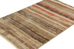 Vintage Zeki Müren Rug with Polychromatic Geometric Stripes | Area Rug in Rugs by Rug and Kilim
