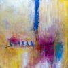 Birds on a Wire | Prints by Deb Chaney Contemporary Abstract Artist. Item composed of paper