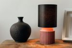 Chic bedside lamp - a form perfect for hotels, lobbies. | Table Lamp in Lamps by ENOceramics. Item composed of fabric & ceramic compatible with minimalism and country & farmhouse style