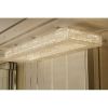 AM4000 RECTANGULAR BAGUETTE | Chandeliers by alanmizrahilighting | New York in New York. Item composed of glass