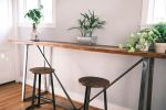 Alpha Bar Table | Desk in Tables by Oliver Inc. Woodworking. Item made of wood with steel