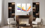 Waves of Washi | Oil And Acrylic Painting in Paintings by Jan Sullivan Fowler | 7540 Pioneer Way in Bozeman. Item made of paper with synthetic