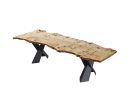 Mappa Burl Dining Table - Light Wood Kitchen Table | Tables by Tinella Collection. Item made of wood & synthetic compatible with contemporary and country & farmhouse style