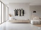 Mexican wall hanging for Queen headboard, Fiber wall art | Wall Sculpture in Wall Hangings by Sarmal Design. Item composed of cotton & metal compatible with boho and minimalism style