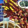 Impulse IV - The Waterhole Incident | Wall Sculpture in Wall Hangings by Gila Mosaics Studio. Item made of ceramic with glass works with boho & contemporary style