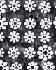 Black and White floral/industrial patterns. Shadows on textured background. Shiny enamel, matte oil paint | Oil And Acrylic Painting in Paintings by Margaret Lanzetta. Item composed of canvas & synthetic