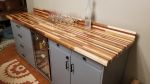 Interior Mini Bar | Countertop in Furniture by Mw Hunter Custom Woodworking. Item made of walnut