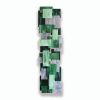 "Malachite" TT Glass and Metal Wall Sculpture | Wall Hangings by Karo Studios | Los Angeles in Los Angeles. Item made of metal & glass