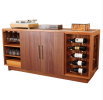 21st Century Mid-Century Modern Inspired Sapele Sideboard | Cabinet in Storage by Walker Design Studios. Item made of wood compatible with mid century modern and contemporary style