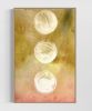 Many faces of the moon- abstract soak stain earthy colors an | Oil And Acrylic Painting in Paintings by Elisa Niva. Item compatible with boho and contemporary style