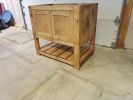 Model #1054 - Custom Single Sink Vanity | Countertop in Furniture by Limitless Woodworking. Item made of maple wood works with mid century modern & contemporary style